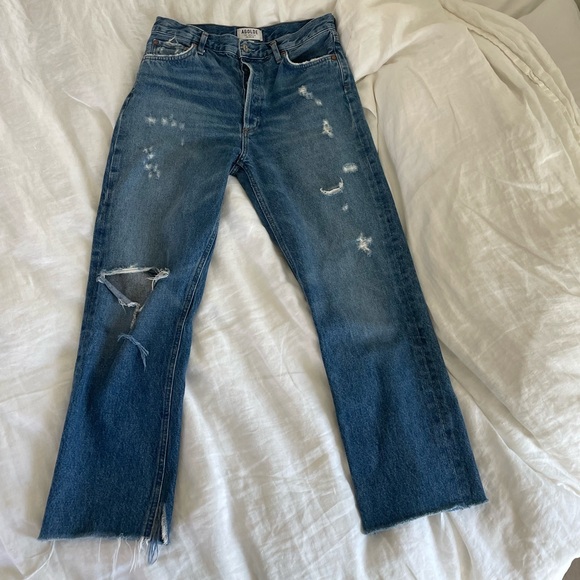 Agolde Denim - Agolde Feel Good Jeans Cropped Rolled Knee